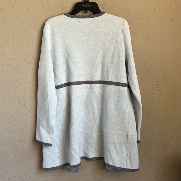 Elle blue and gray with sparkly super soft open front‎ cardigan size medium - Picture 5 of 5